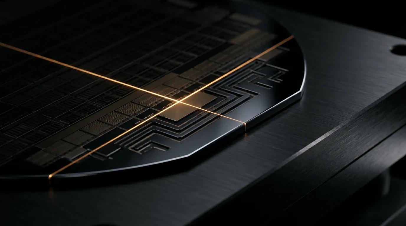 Close-up of a circuit board component